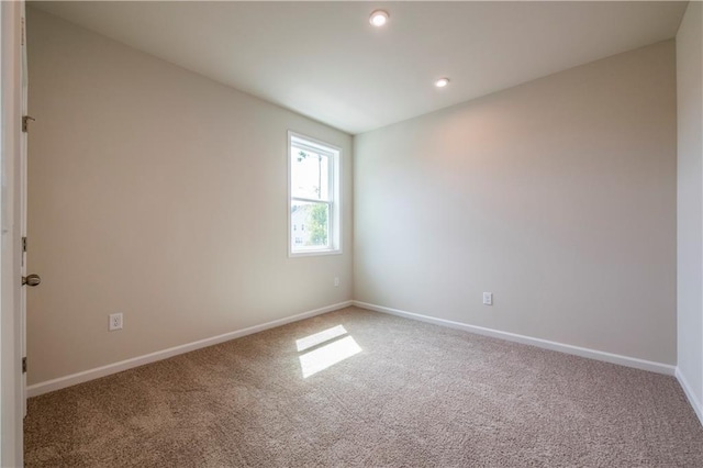 view of carpeted empty room