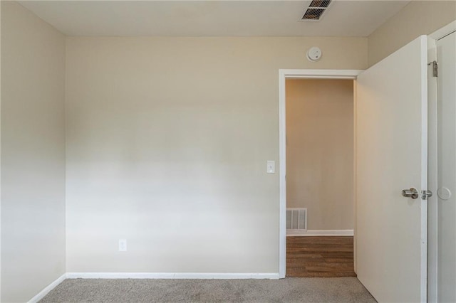 view of carpeted empty room