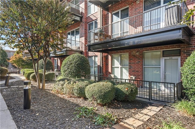 exterior space with a balcony