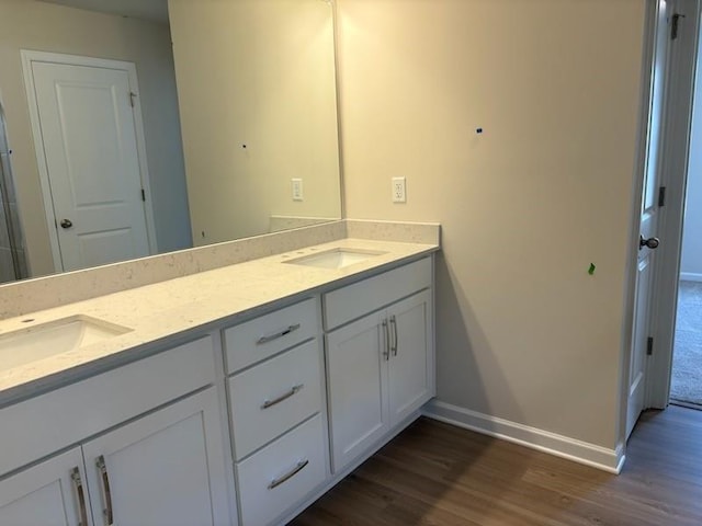 30 Riverrock Trl, Dallas, GA 30157 - bathroom featuring wood finished floors and double vanity