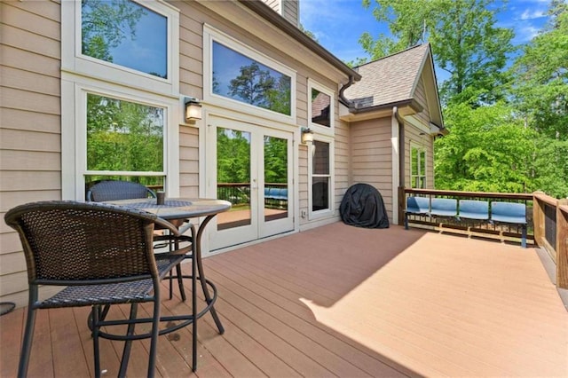 274 Ramey Rd, Westminster, SC 29693 - wooden terrace featuring french doors