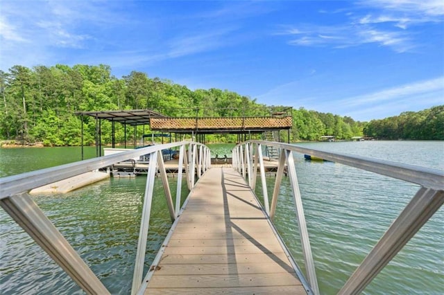274 Ramey Rd, Westminster, SC 29693 - dock area featuring a water view and a wooded view