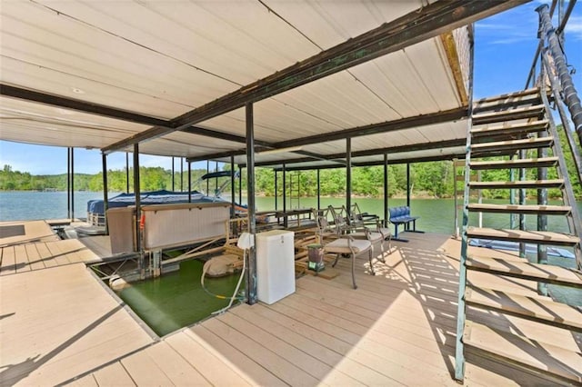 274 Ramey Rd, Westminster, SC 29693 - dock featuring boat lift and a water view