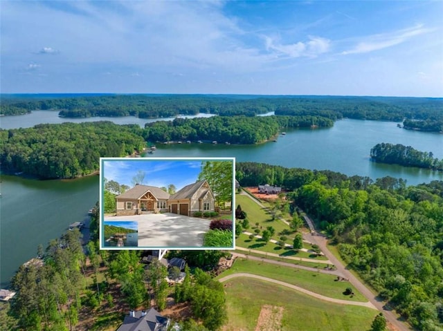 274 Ramey Rd, Westminster, SC 29693 - aerial view of property's location with a forest, a nearby body of water, and property boundaries highlighted