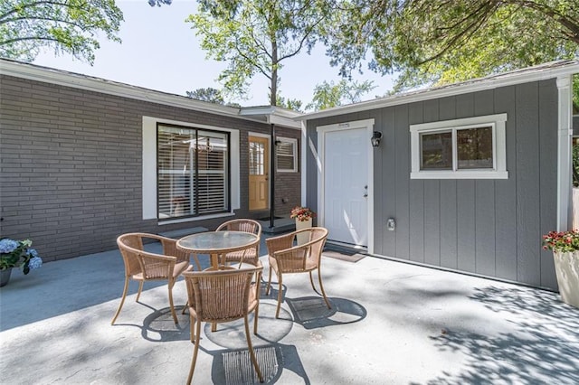 view of patio / terrace featuring outdoor dining space