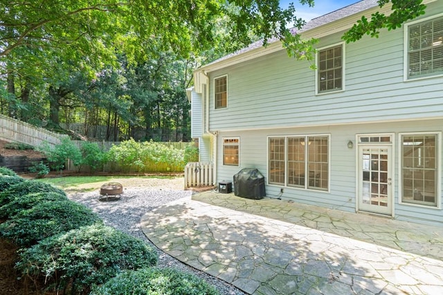 1241 Newbridge Trce, Brookhaven, GA 30319 - view of patio / terrace with an outdoor fire pit and area for grilling