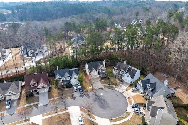 1558 Autumn Wood Trl, Sugar Hill, GA 30518 - drone / aerial view featuring a residential view and a wooded view