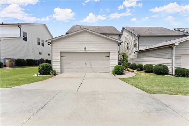 6021 Harbour Mist Dr, Flowery Branch, GA 30542 - view of front facade featuring a front lawn, driveway, and a garage