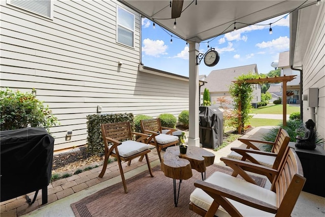 6021 Harbour Mist Dr, Flowery Branch, GA 30542 - view of patio / terrace featuring a grill