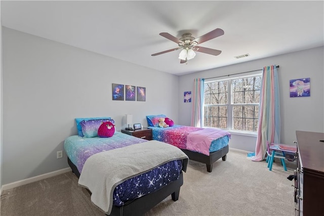 2995 Barimore, Dacula, GA 30019 - bedroom featuring carpet, baseboards, and a ceiling fan