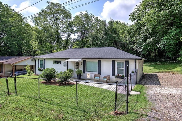 214 Iron St NW, Rome, GA 30165 - ranch-style home featuring stucco siding and a shingled roof