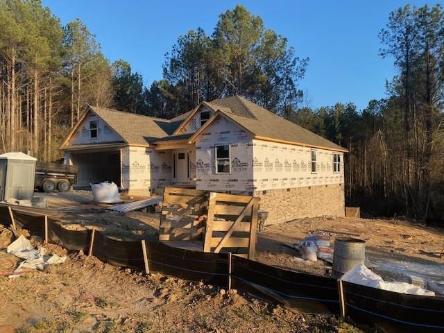 view of property under construction