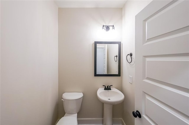 96 Lexie Ct, Rockmart, GA 30153 - half bath with toilet and baseboards