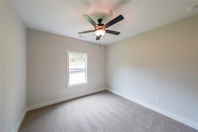 96 Lexie Ct, Rockmart, GA 30153 - empty room featuring carpet flooring, a smoke detector, and ceiling fan