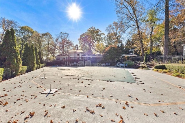 view of yard featuring a patio area and a community pool