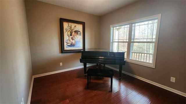 miscellaneous room with hardwood / wood-style flooring