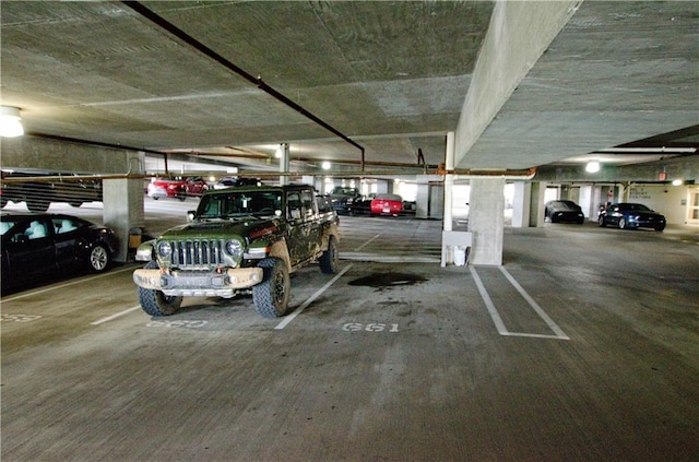 view of parking deck