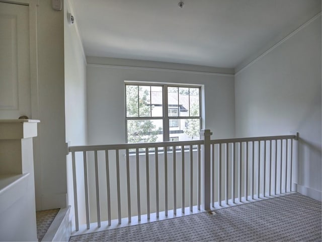 corridor with carpet floors