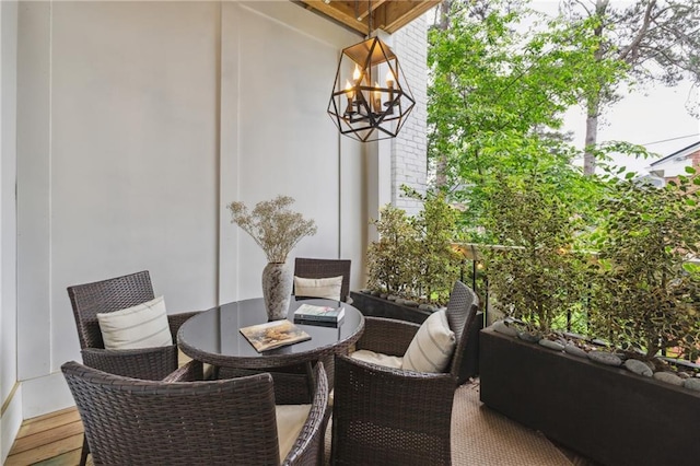 3667 Peachtree Rd NE Unit 6, Atlanta, GA 30319 - balcony with outdoor dining area