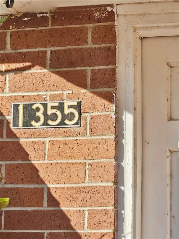 exterior details with brick siding