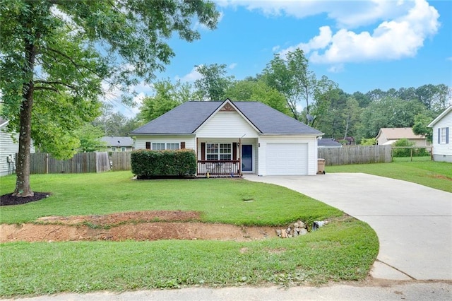 15 Echota Rd NE, Cartersville, GA 30121 - ranch-style home featuring a porch, an attached garage, and driveway