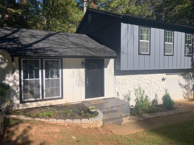 view of outbuilding with a garage