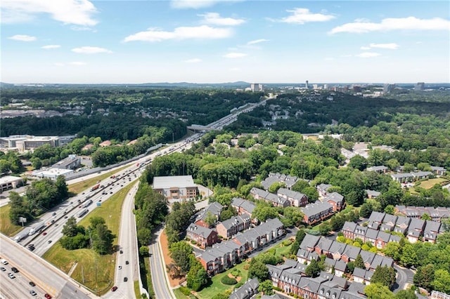 bird's eye view of a major roadway