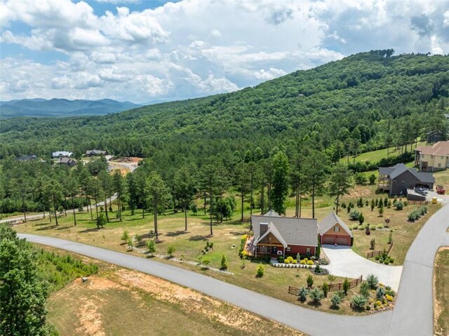 mountain view with a rural view