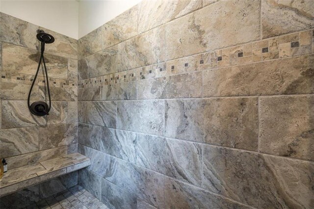 room details with tiled shower