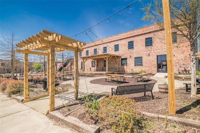 view of patio / terrace with a pergola