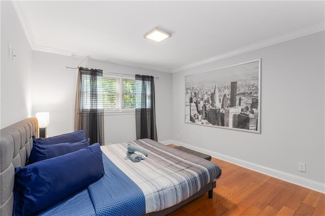 3307 Pointe Bleue Ct, Decatur, GA 30034 - bedroom featuring wood finished floors, ornamental molding, and baseboards