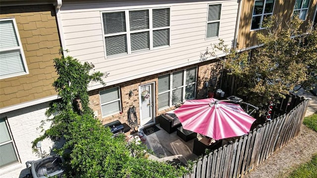 exterior space with a patio