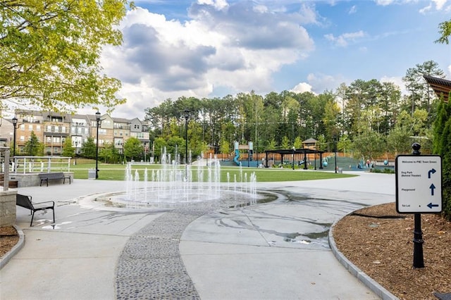 view of home's community with a playground