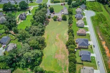 drone / aerial view with a residential view