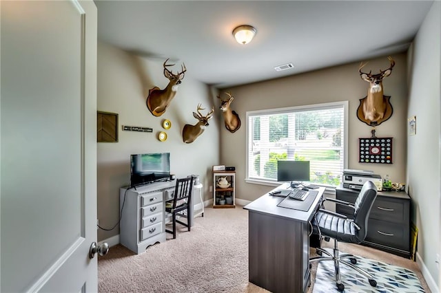 1412 Chapman Cir, Monroe, GA 30656 - office featuring light carpet and baseboards