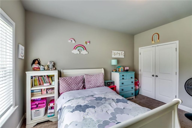 1412 Chapman Cir, Monroe, GA 30656 - bedroom with carpet flooring and a closet