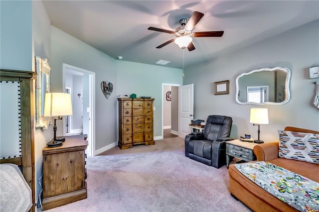 1412 Chapman Cir, Monroe, GA 30656 - living room featuring a ceiling fan and carpet floors