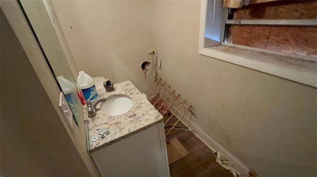 bathroom with vanity