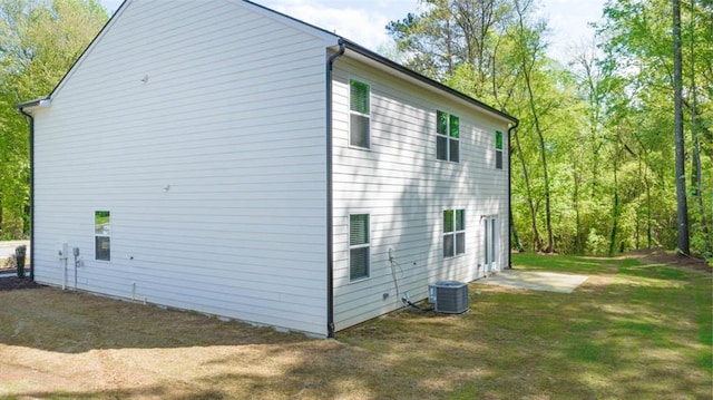 view of home's exterior featuring a lawn