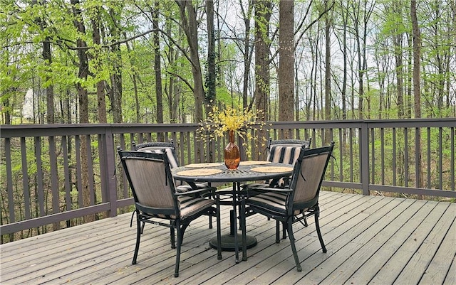 5415 Keithwood Dr, Cumming, GA 30040 - wooden terrace with outdoor dining area