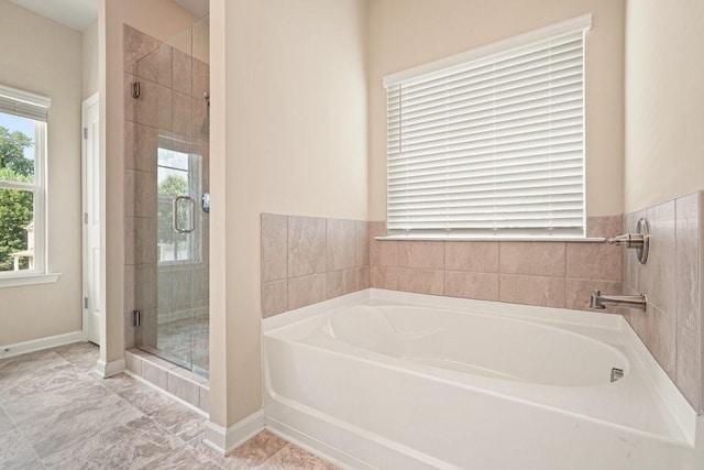 1630 Eaglerock Dr, Suwanee, GA 30024 - full bath featuring a garden tub and a shower stall