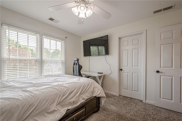 113 Gold Bridge Xing, Canton, GA 30114 - bedroom with light carpet, baseboards, and ceiling fan
