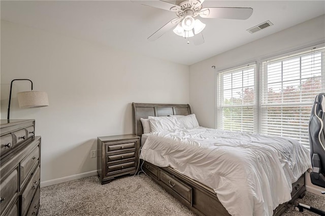 113 Gold Bridge Xing, Canton, GA 30114 - bedroom with light colored carpet, baseboards, and a ceiling fan