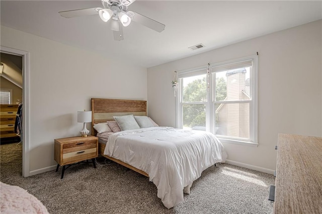 113 Gold Bridge Xing, Canton, GA 30114 - carpeted bedroom with baseboards and ceiling fan