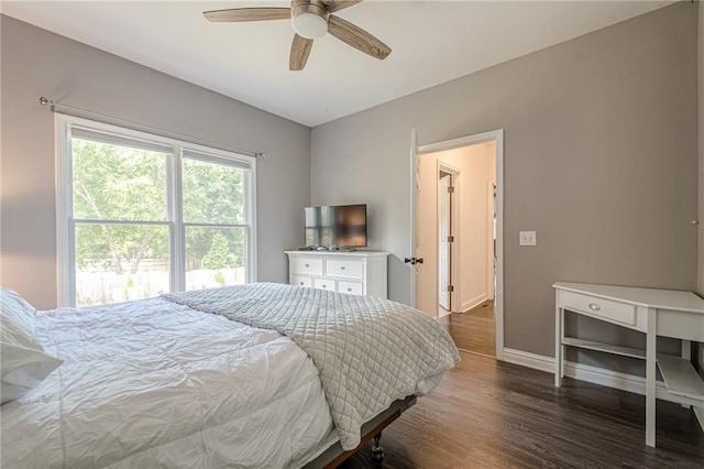 113 Gold Bridge Xing, Canton, GA 30114 - bedroom featuring wood finished floors, baseboards, and a ceiling fan