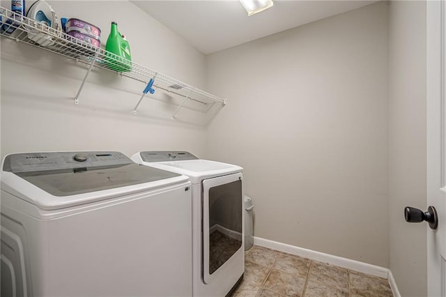 113 Gold Bridge Xing, Canton, GA 30114 - laundry area featuring independent washer and dryer and baseboards