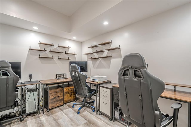 113 Gold Bridge Xing, Canton, GA 30114 - office area with light wood finished floors and recessed lighting