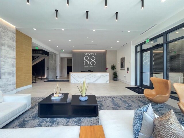 788 W Marietta St NW Unit 512, Atlanta, GA 30318 - building lobby with recessed lighting