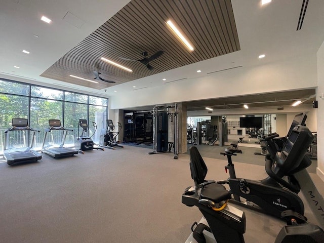 788 W Marietta St NW Unit 512, Atlanta, GA 30318 - workout area featuring floor to ceiling windows