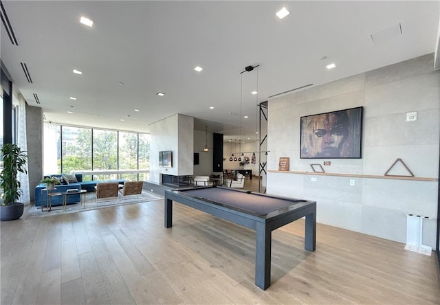 788 W Marietta St NW Unit 512, Atlanta, GA 30318 - rec room with billiards and light wood-style flooring